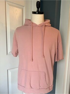 Zara Man Short Sleeve Hooded Sweat Shirt